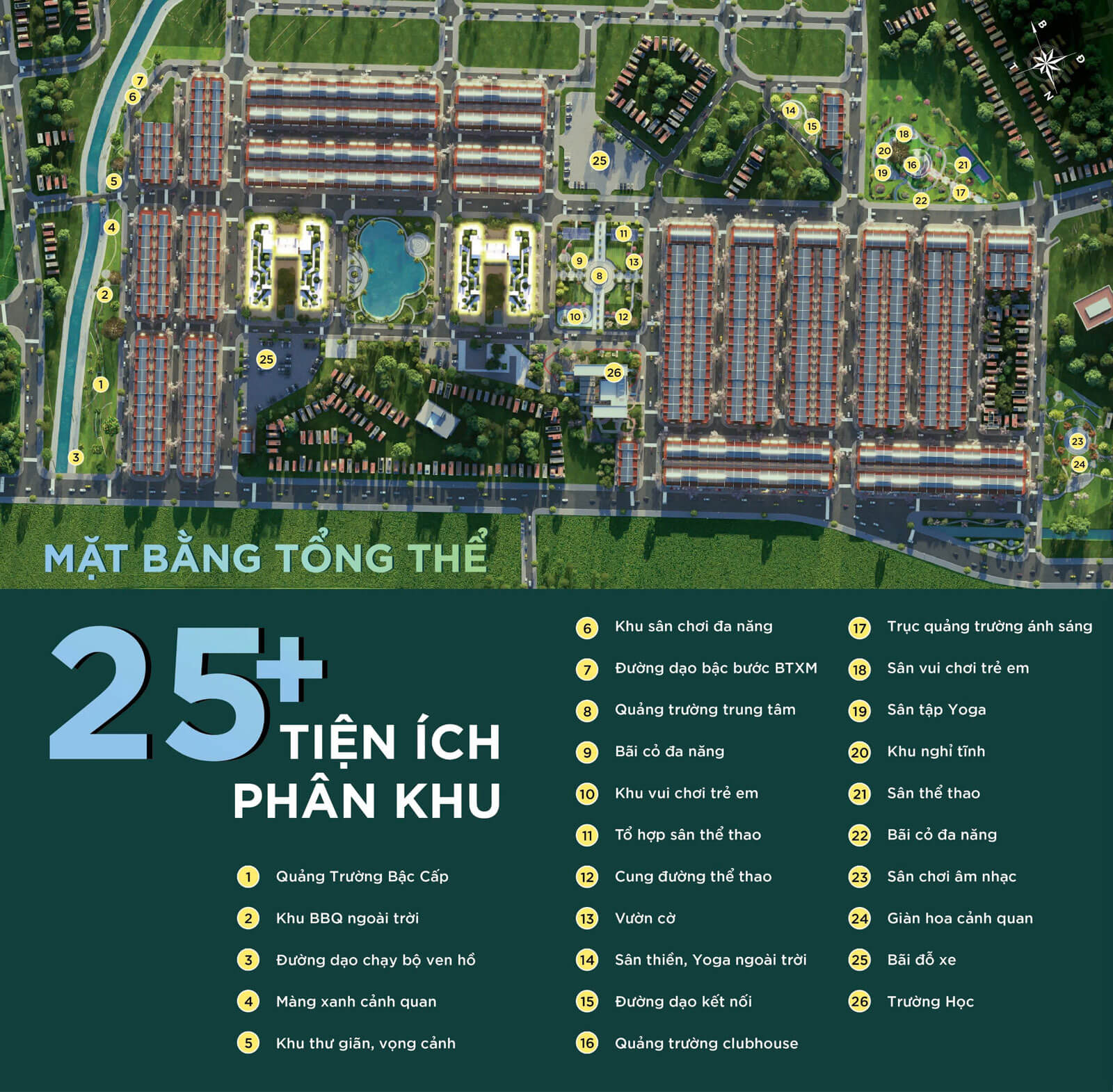tiện ích dự án yên bình complex thái nguyên